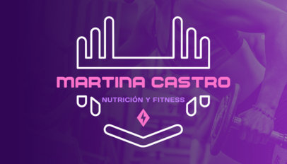 Placeit Front Business Card Template for a Certificate Fitness Trainer