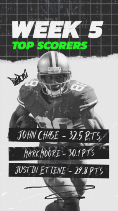 AI-Generated Instagram Story Video Template Featuring a Football Theme