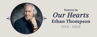 Mug Design Template Featuring a Picture to Commemorate Someone's Life