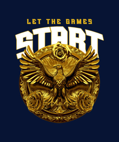 AI-Generated T-Shirt Design Template Inspired by the Hunger Games