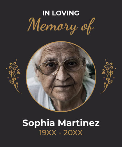 T-Shirt Design Generator for a Memorial Featuring a Sympathy Message