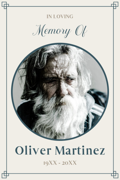 Poster Design Creator with a Black and White Picture for a Memorial's Sympathy Gift