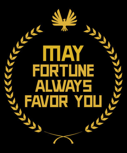T-Shirt Design Maker With a Hunger Games-Inspired Quote 