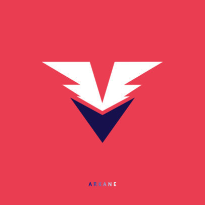 Online Logo Creator Featuring an Abstract Icon for a Streaming Team