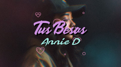 YouTube Thumbnail Maker Featuring a Romantic Spanish Song Title