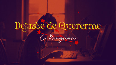 YouTube Thumbnail Maker for a Bachata-Genre Spanish Song Lyric Video