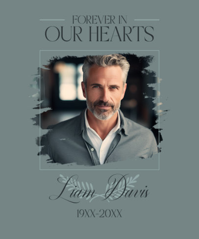 T-Shirt Design Generator With a Sympathy Message for a Memorial