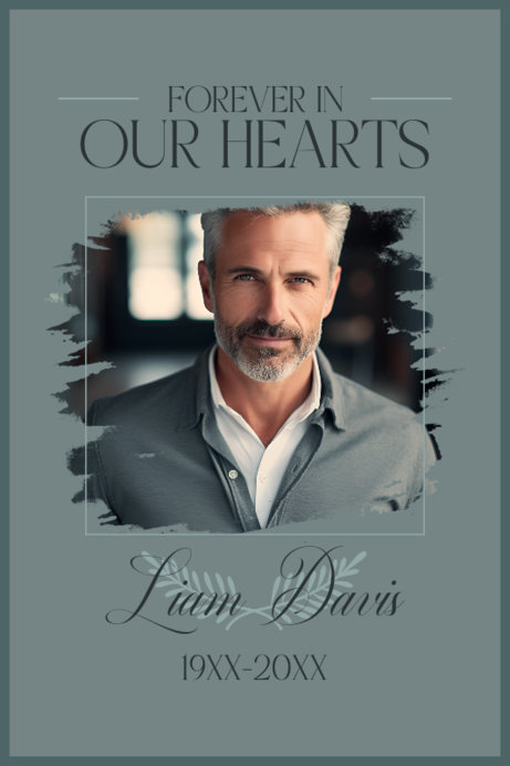 Placeit - Poster Design Generator With a Sympathy Message for a Memorial