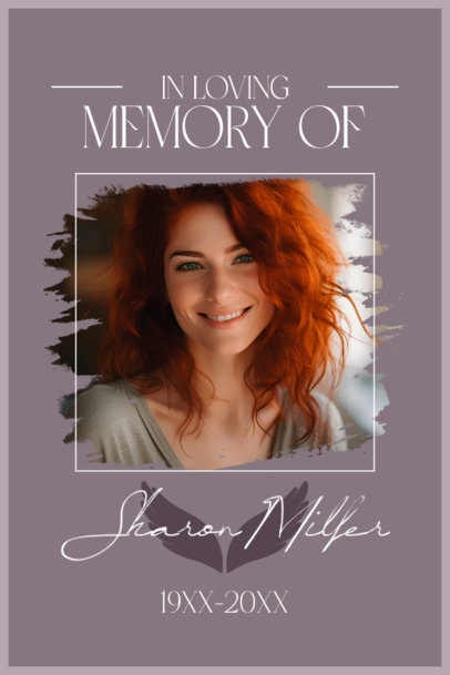 Sympathy Poster Design Maker for a Memorial Featuring a Quote