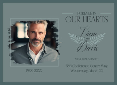 Greeting Card Generator With a Sympathy Message for a Memorial Service