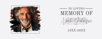 Mug Design Template Featuring a Photo and a Sweet Memorial Message