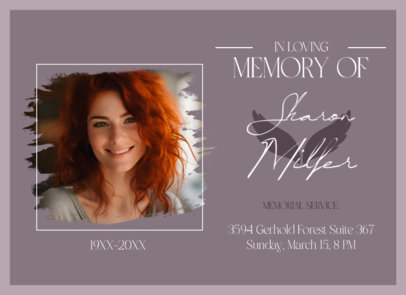 Sympathy Greeting Card Maker for a Memorial Featuring a Quote