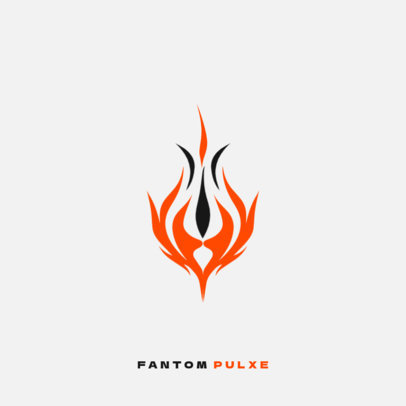 Gaming Logo Creator Featuring an Abstract Flame Illustration 6684c