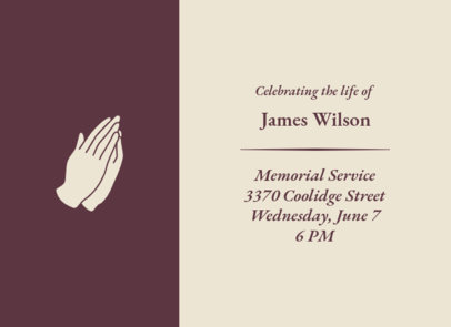 Greeting Card Creator to Commemorate a Person's Life