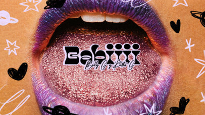 YouTube Thumbnail Design Creator for a Reggaeton Spanish Song Lyrics Visualizer 6016k