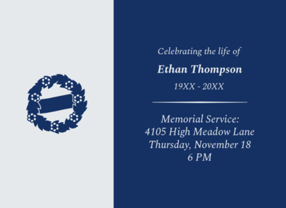 Sympathy Greeting Card Generator to Celebrate Someone's Life