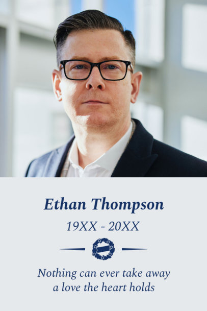 Sympathy Poster Design Generator to Celebrate Someone's Life