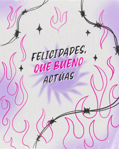 Reggaeton-Themed Instagram Post Maker With a Shakira-Inspired Lyric