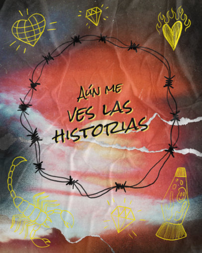 Instagram Post Generator With a Popular Song Lyric Inspired by a Famous Singer 6012i