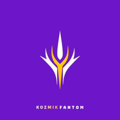 Logo Creator for Gaming Streamers Featuring an Abstract Graphic