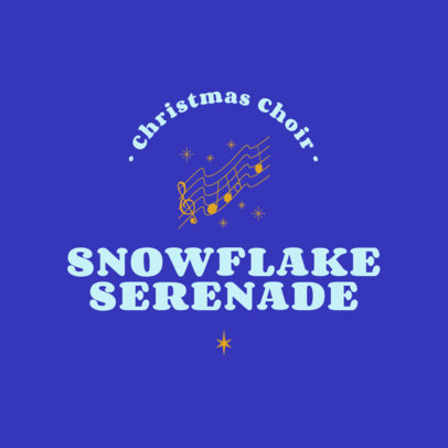 Online Logo Creator with Illustrated Musical Notes for a Xmas Choir 6181k