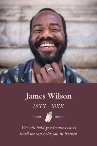 Poster Design Creator to Commemorate a Person's Life