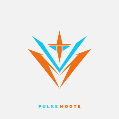 Online Logo Maker Featuring an Abstract Icon for Game Streamers