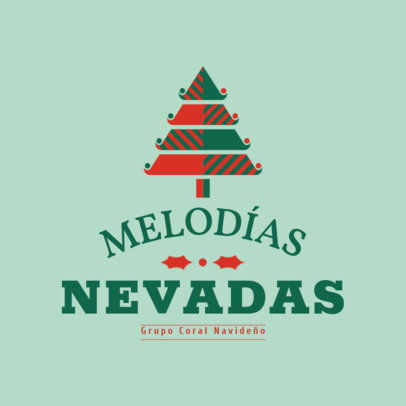 Christmas Logo Template for a Music Choir Group 6180c