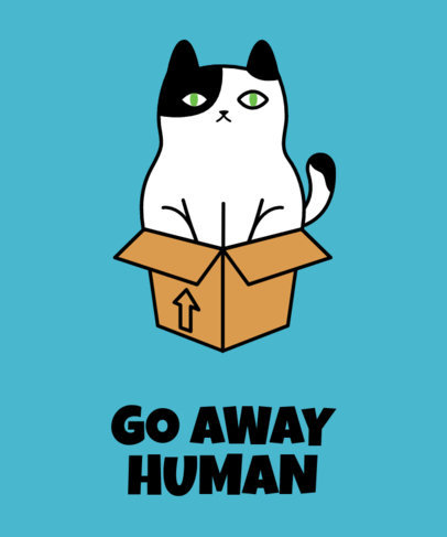 Angry Cat T-Shirt Design Maker