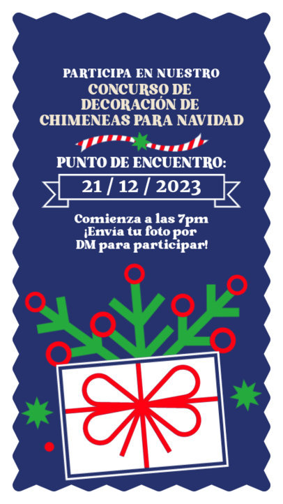 Decorating Contest Instagram Story Template Featuring a Christmas Theme 6187g