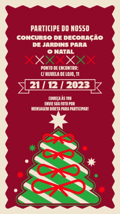 Instagram Story Maker to Promote a Christmas Decorating Contest 6187h