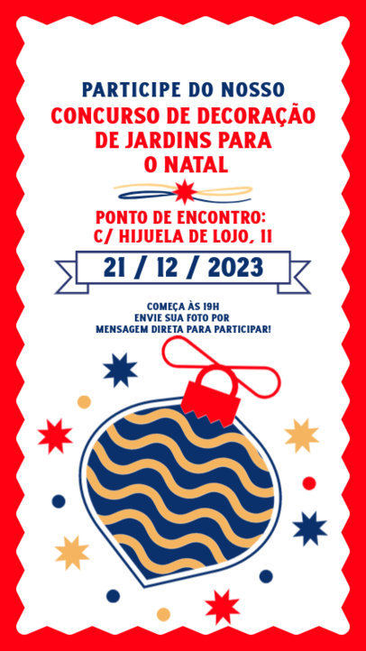 Instagram Story Generator for a Christmas Yard Decorating Competition Event 6187i