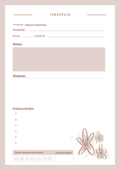 Online Planner Design Template for a Therapist With a Wellness Theme 6183g