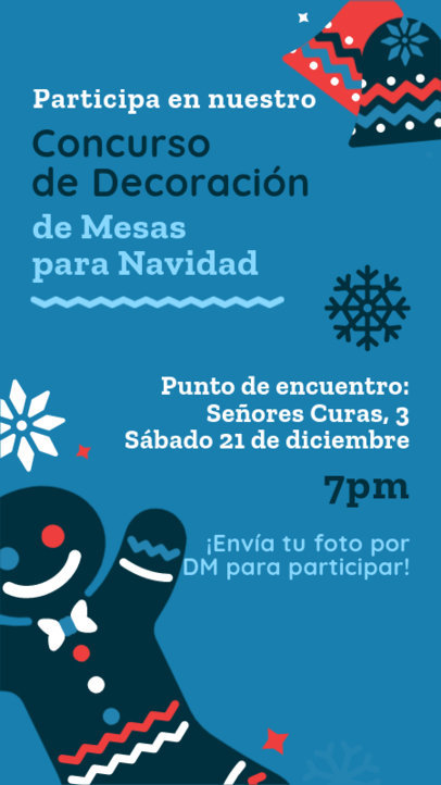 Instagram Story Creator with Snowflake Graphics for a Christmas Decorating Challenge 6186k