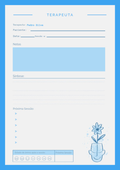 Planner Design Maker With a Minimalist Aesthetic for a Therapy Session 6183h