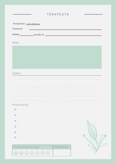 Planner Design Generator Featuring a Wellness Theme for a Therapist 6183i