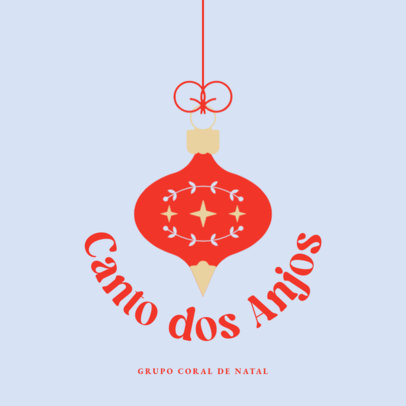 Logo Generator Featuring an Illustrated Bauble for a Christmas Choir 6182h