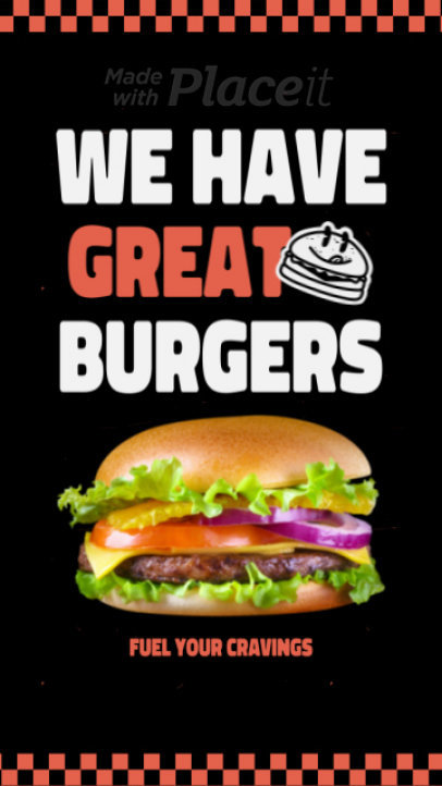 Instagram Story Video Template for a Fast Food Restaurant 7271