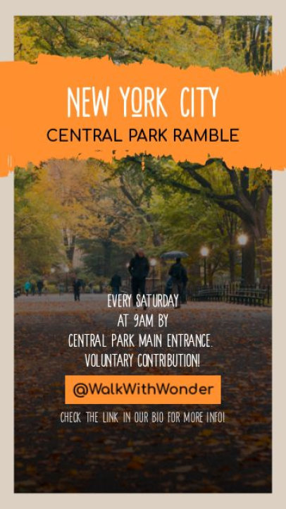 Instagram Story Video Creator for a NYC Walking Tour Ad 7284