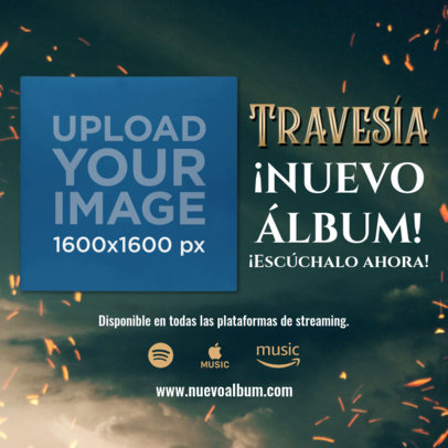 Album Release-Themed Mockup Featuring a Vinyl Record