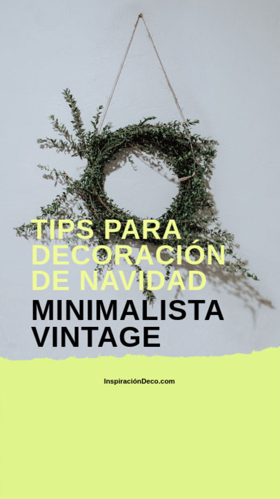 Minimalist Vintage Christmas Instagram Story Generator for Decor Ideas 6172m