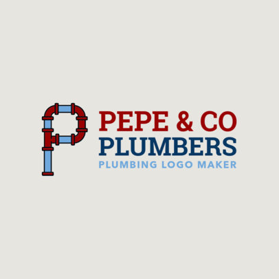 Plumbers Logo Maker with Pipe Fonts