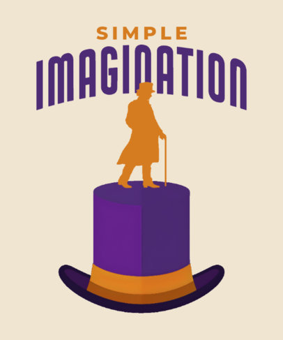 T-Shirt Design Maker for Movie Enthusiasts With a Graphic Inspired by Wonka