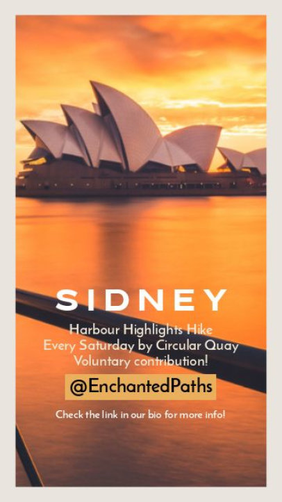 Travel-Themed Instagram Story Video Maker with Animated Text for a Sidney Hike Ad  7285