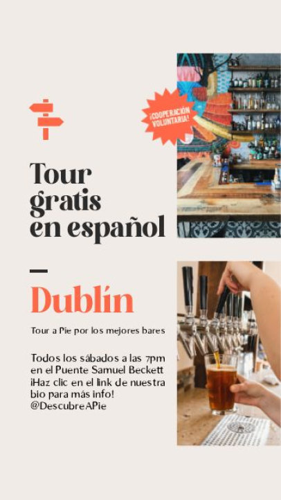 Instagram Story Video Generator for an Ireland Walking Bar Tour 7286