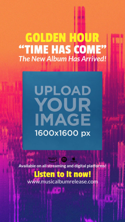 Vinyl Album Mockup Featuring a Promo for an Indie Record Ad m6038