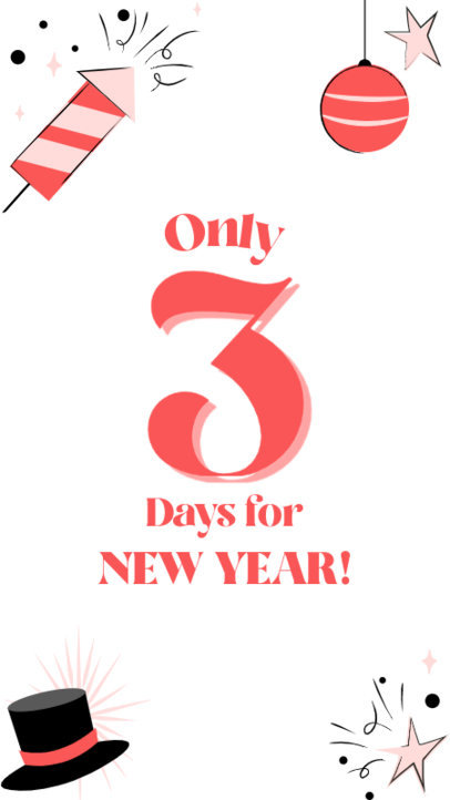 Holiday-Themed Instagram Story Generator for a New Year's Day Countdown