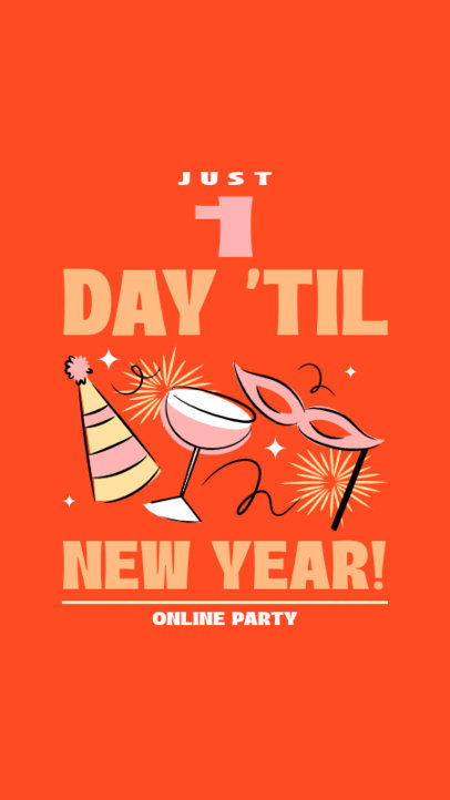 Instagram Story Creator With a Celebratory Theme for New Year's Day 5363i-6043