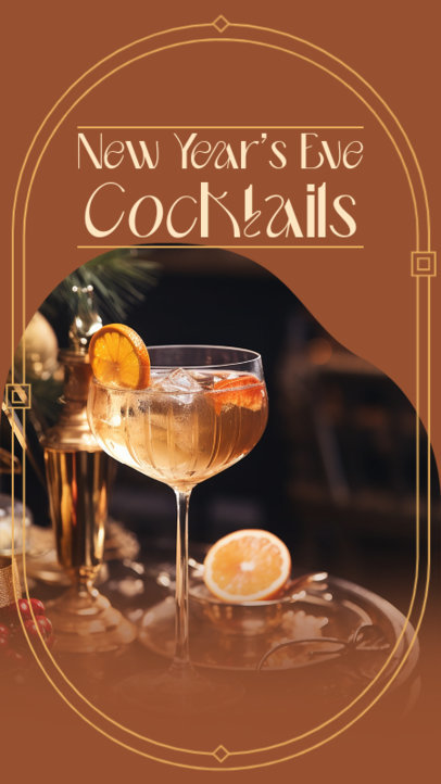 New Year's Instagram Story Maker for a Cocktail Recipe 5774g-6044