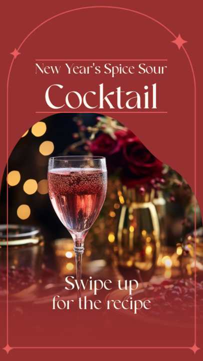Cocktail Instagram Story Generator With a Spice Sour Recipe for NYE 5774h-6044